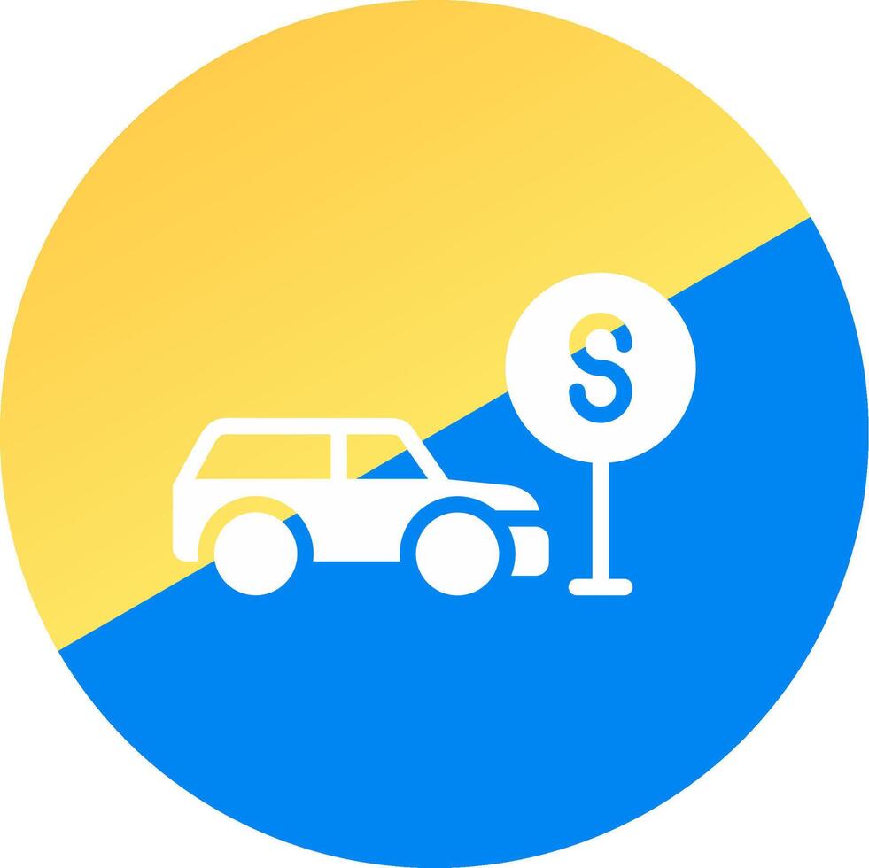 Taxi Stop Creative Icon Design vector