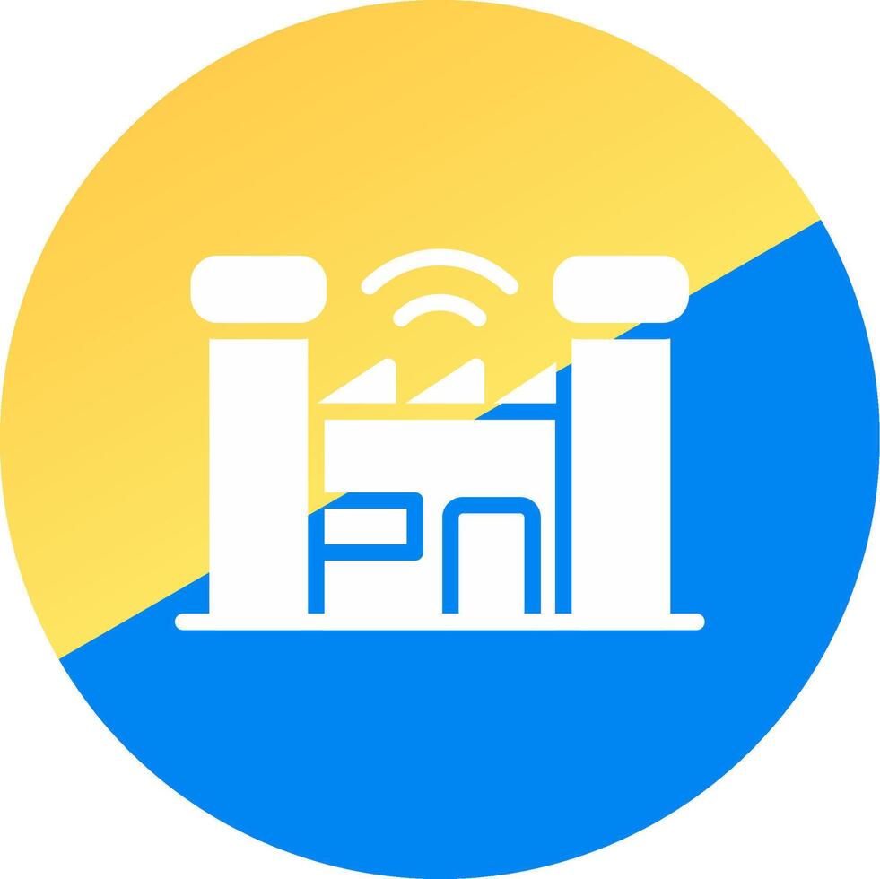 Smart Factory Creative Icon Design vector