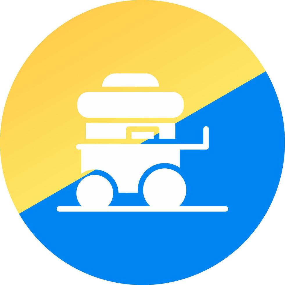 Food Cart Creative Icon Design vector