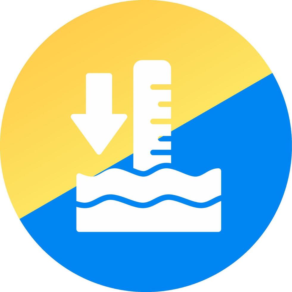 Low Tide Creative Icon Design vector