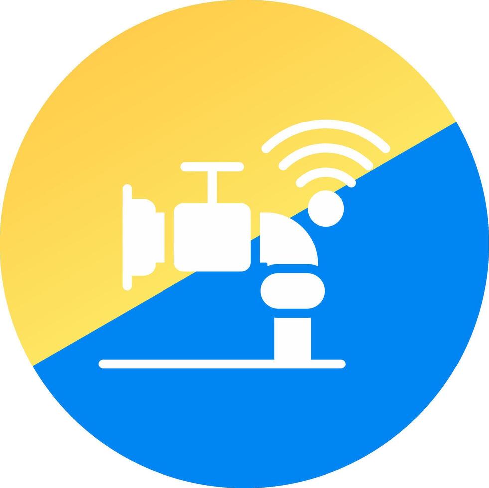 Smart Water Sensor Creative Icon Design vector