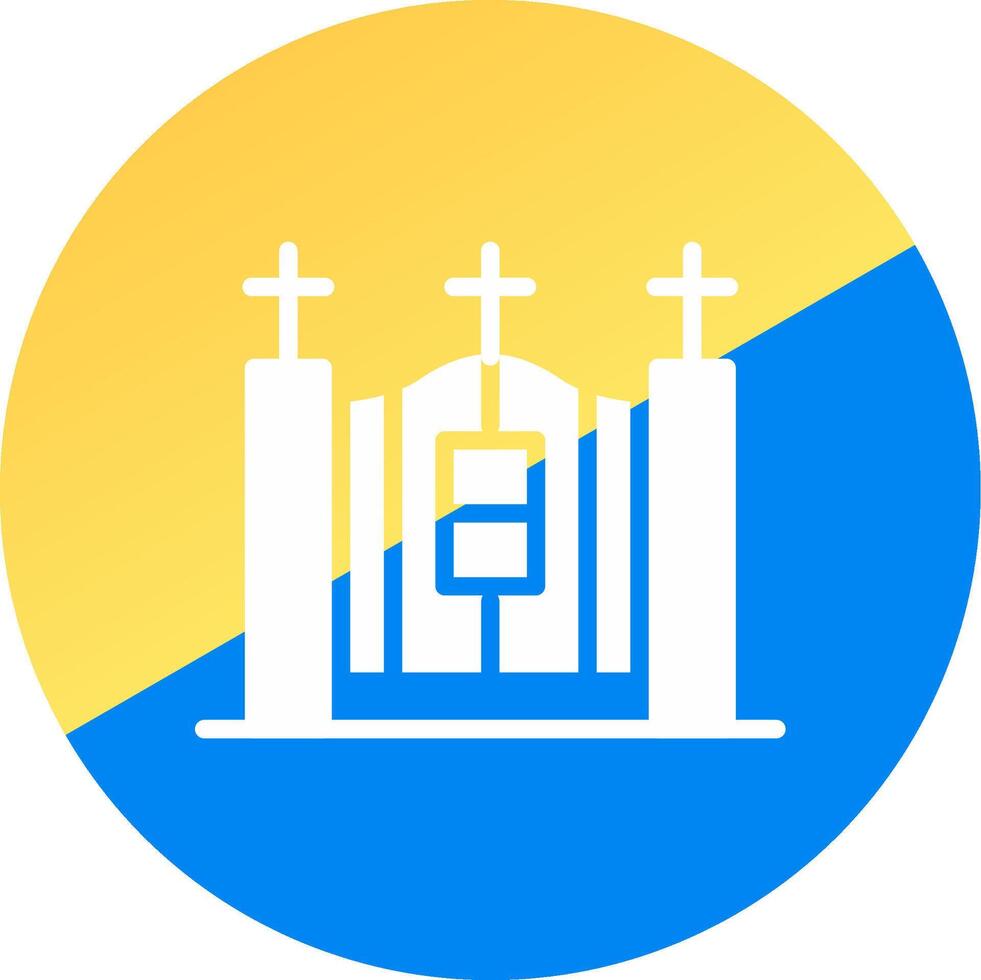 Cemetery Gate Creative Icon Design vector