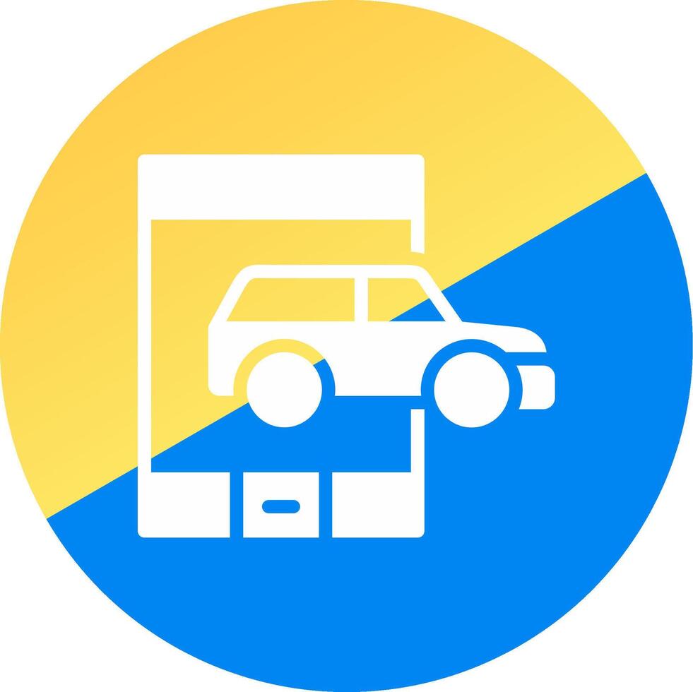 Call Taxi Creative Icon Design vector