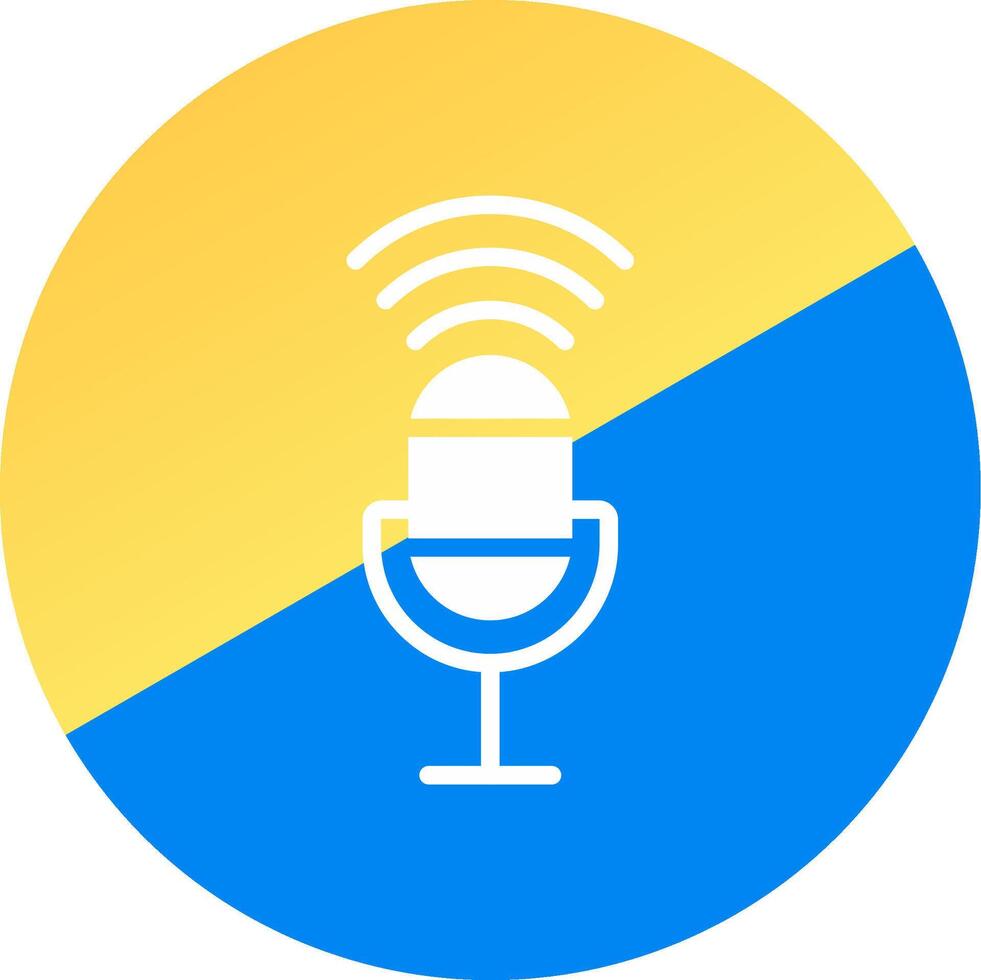 Voice Control Creative Icon Design vector