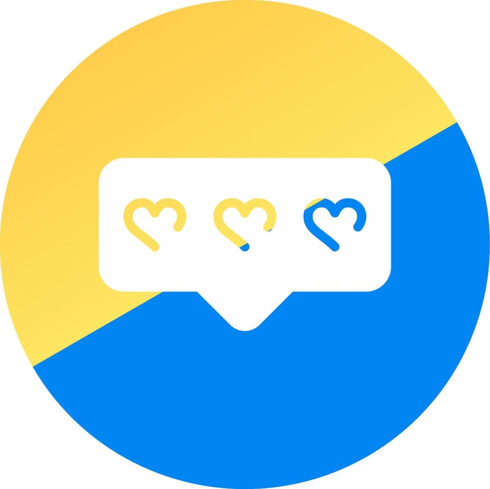 Comment Heart Creative Icon Design vector
