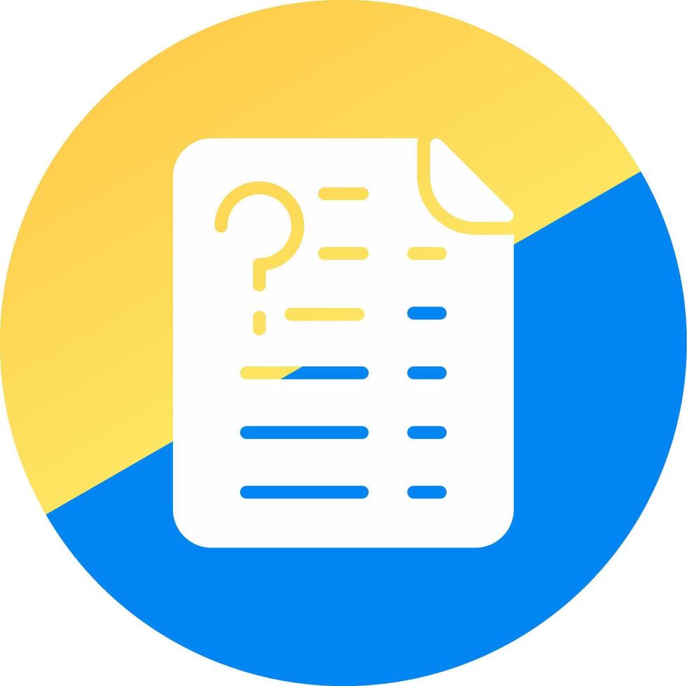 Question Creative Icon Design vector