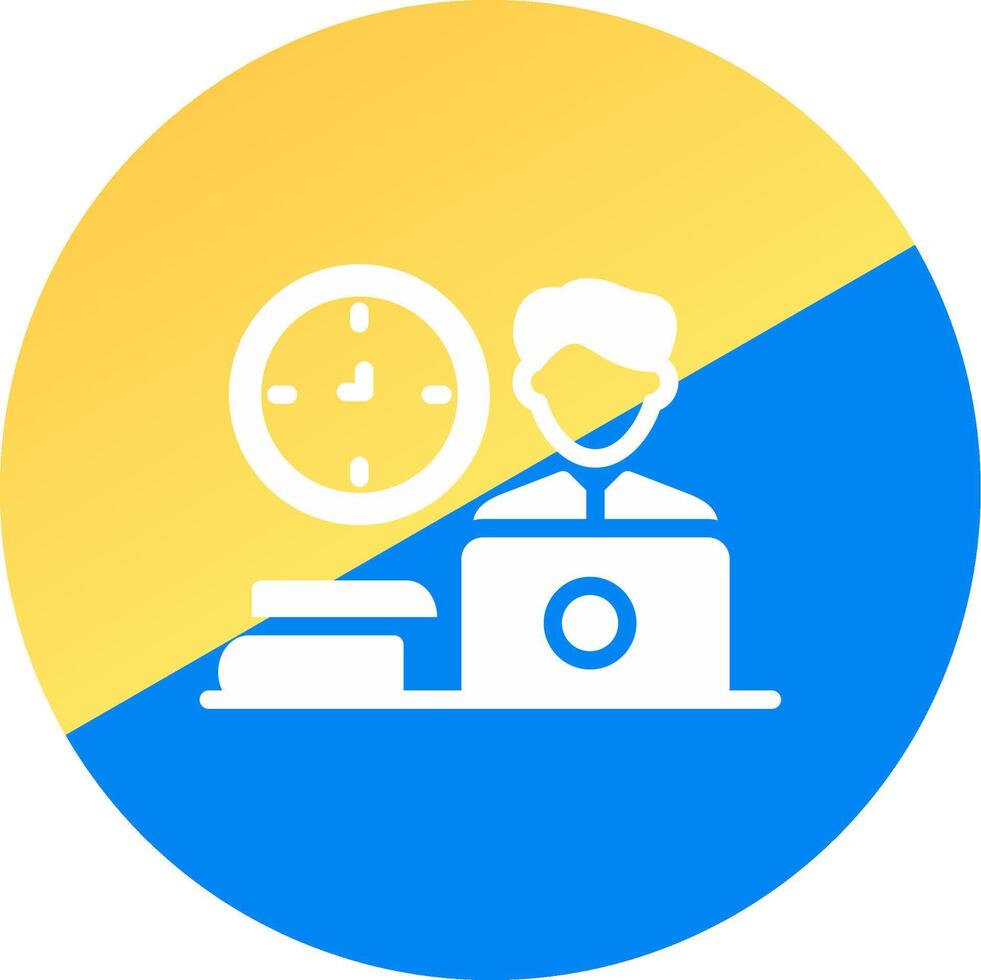 glyph Two Color Circle Design vector