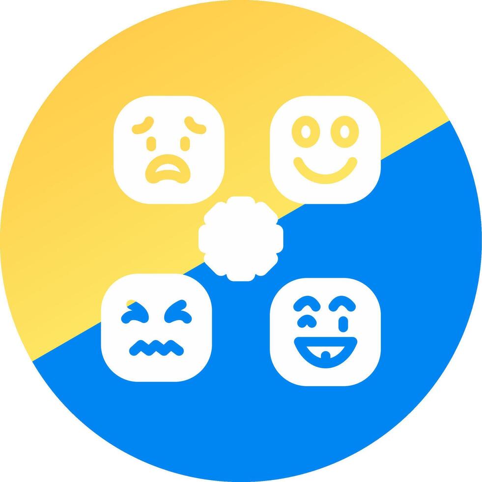 Perceiving Emotions Creative Icon Design vector