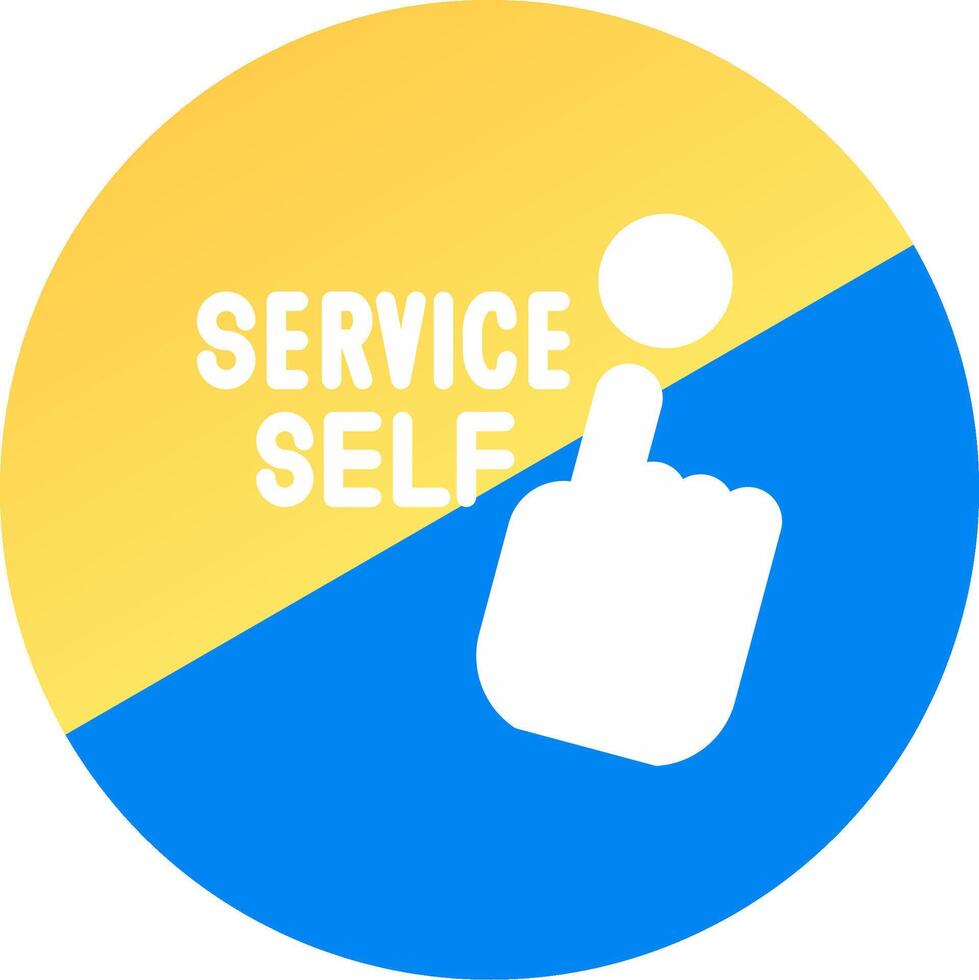 Self Service Creative Icon Design vector