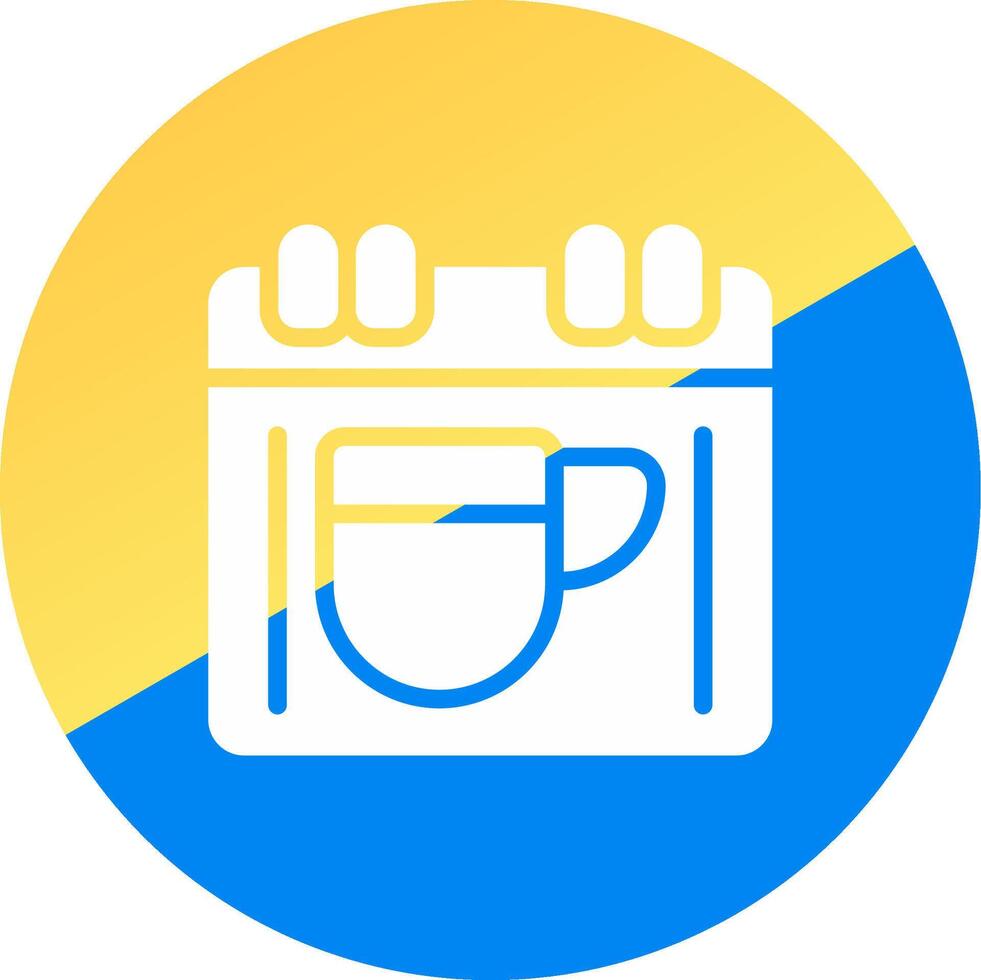 Scheduled Breaks Creative Icon Design vector