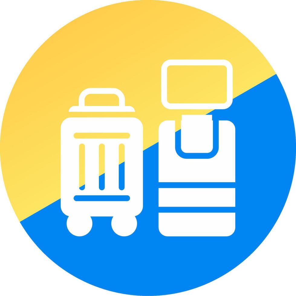 Self Check In Creative Icon Design vector