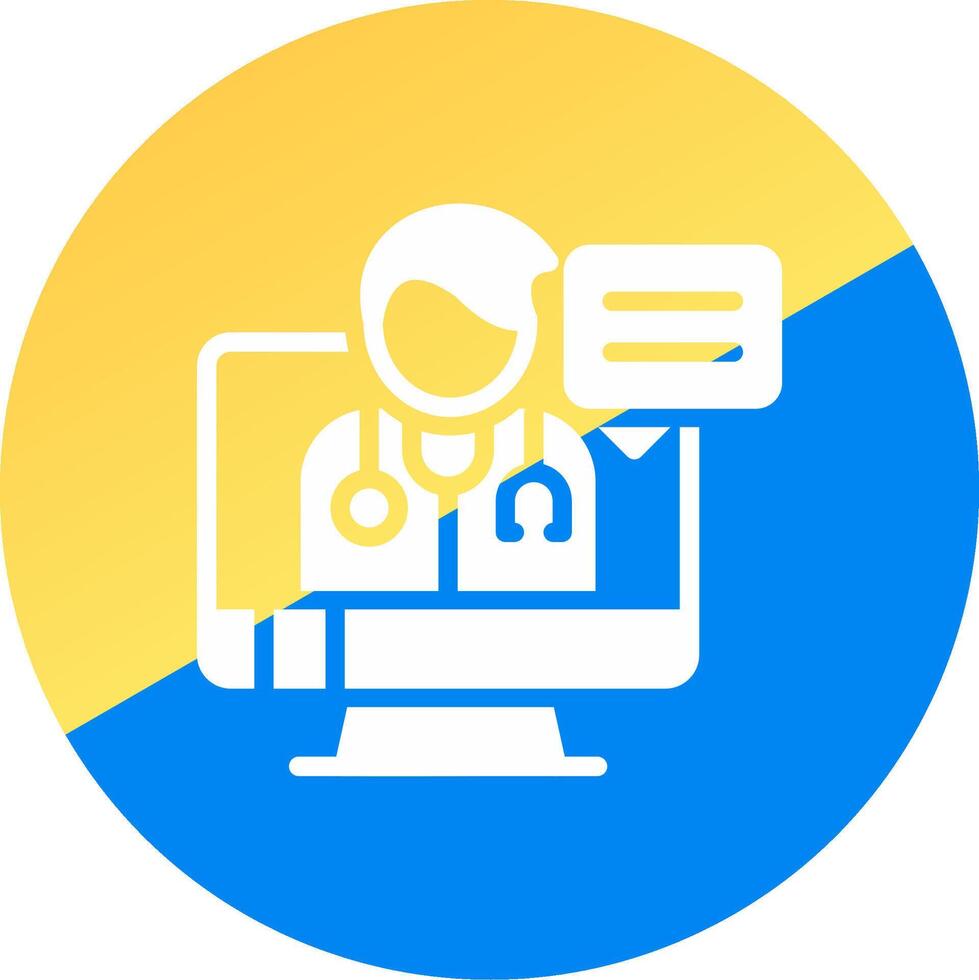 Telemedicine Creative Icon Design vector