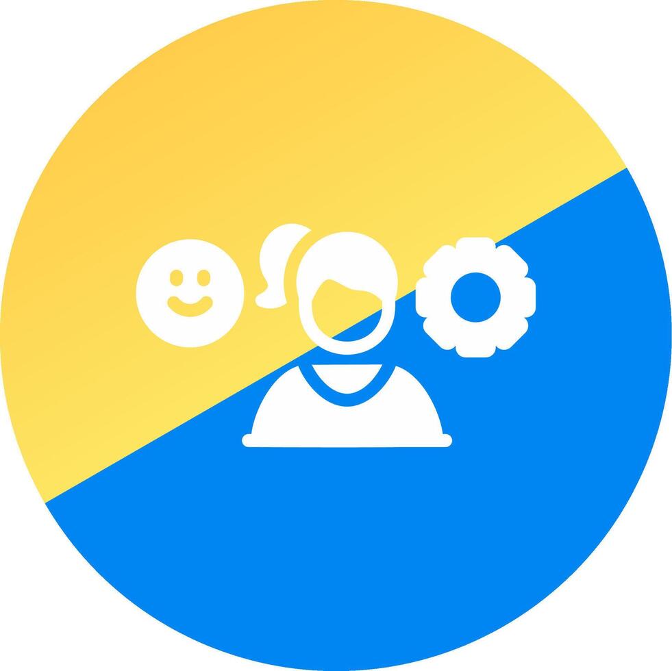 Managing Emotions Creative Icon Design vector