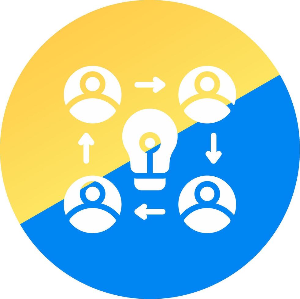 Collaboration Creative Icon Design vector
