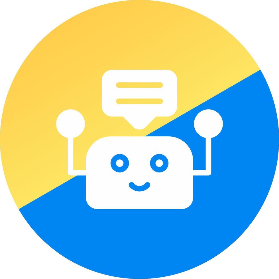 Chatbot Creative Icon Design vector