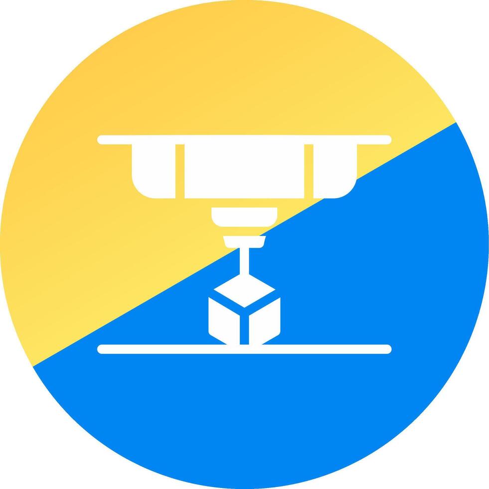 3D Printing Creative Icon Design vector