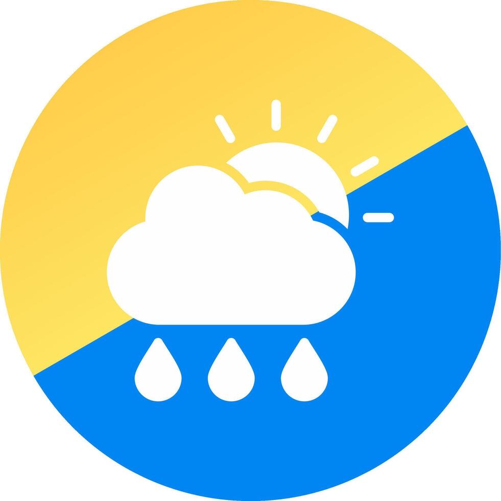 Rain Creative Icon Design vector