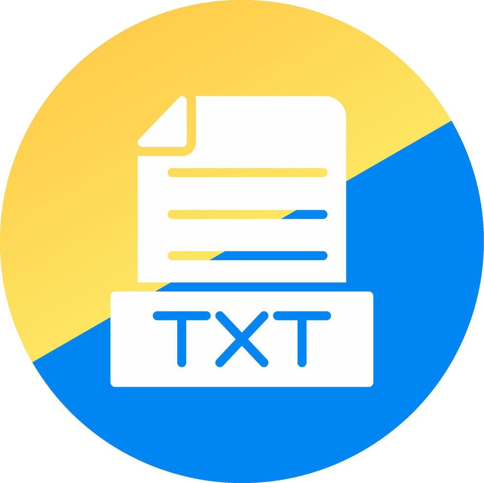 Txt Creative Icon Design vector