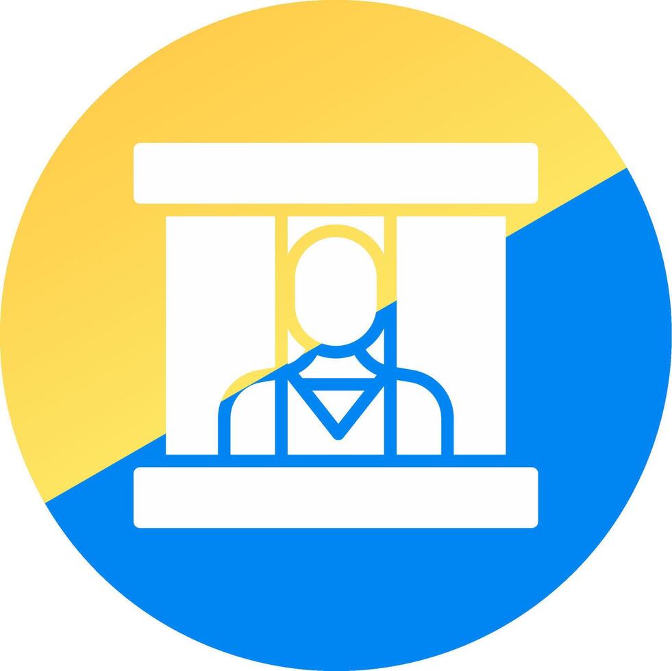 Prisoner Creative Icon Design vector