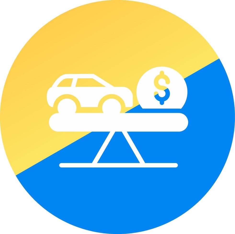 Fair Market Value Creative Icon Design vector