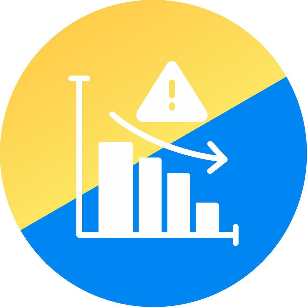 Market Risk Creative Icon Design vector
