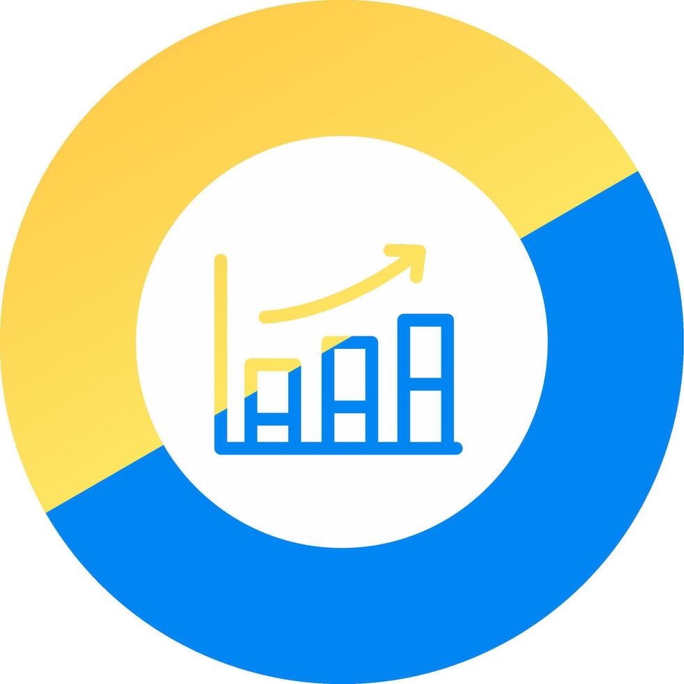 Increasing Circle Process Creative Icon Design vector