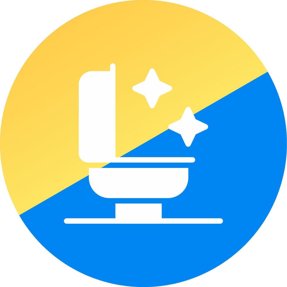 Bathroom Cleaning Creative Icon Design vector