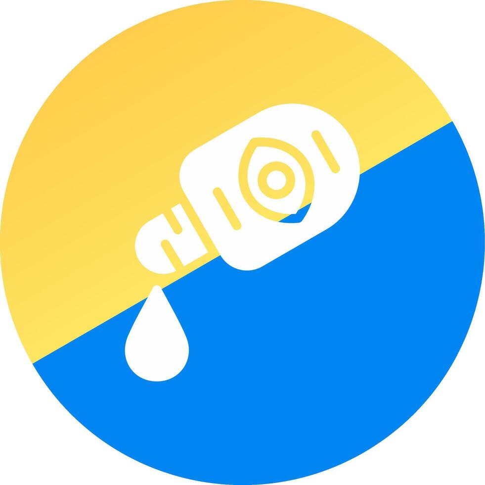 Medical Eye Drops Creative Icon Design vector
