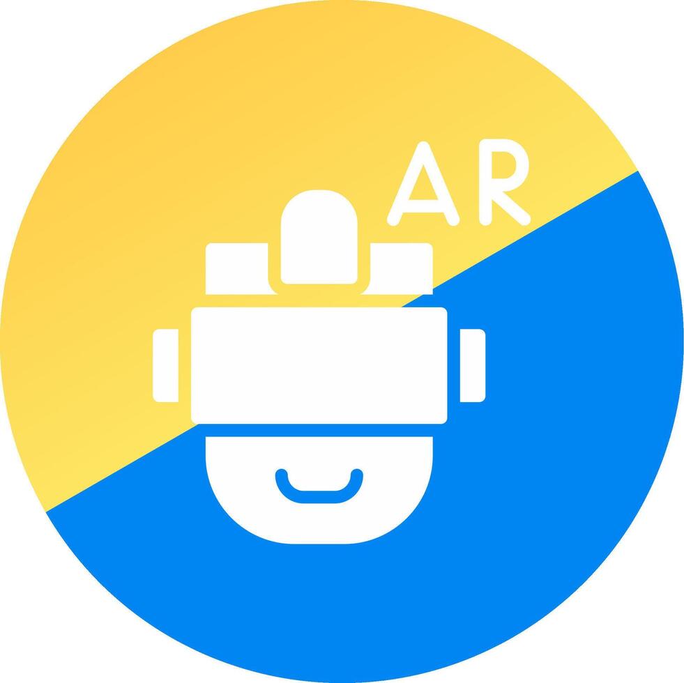 Ar Helmet Creative Icon Design vector