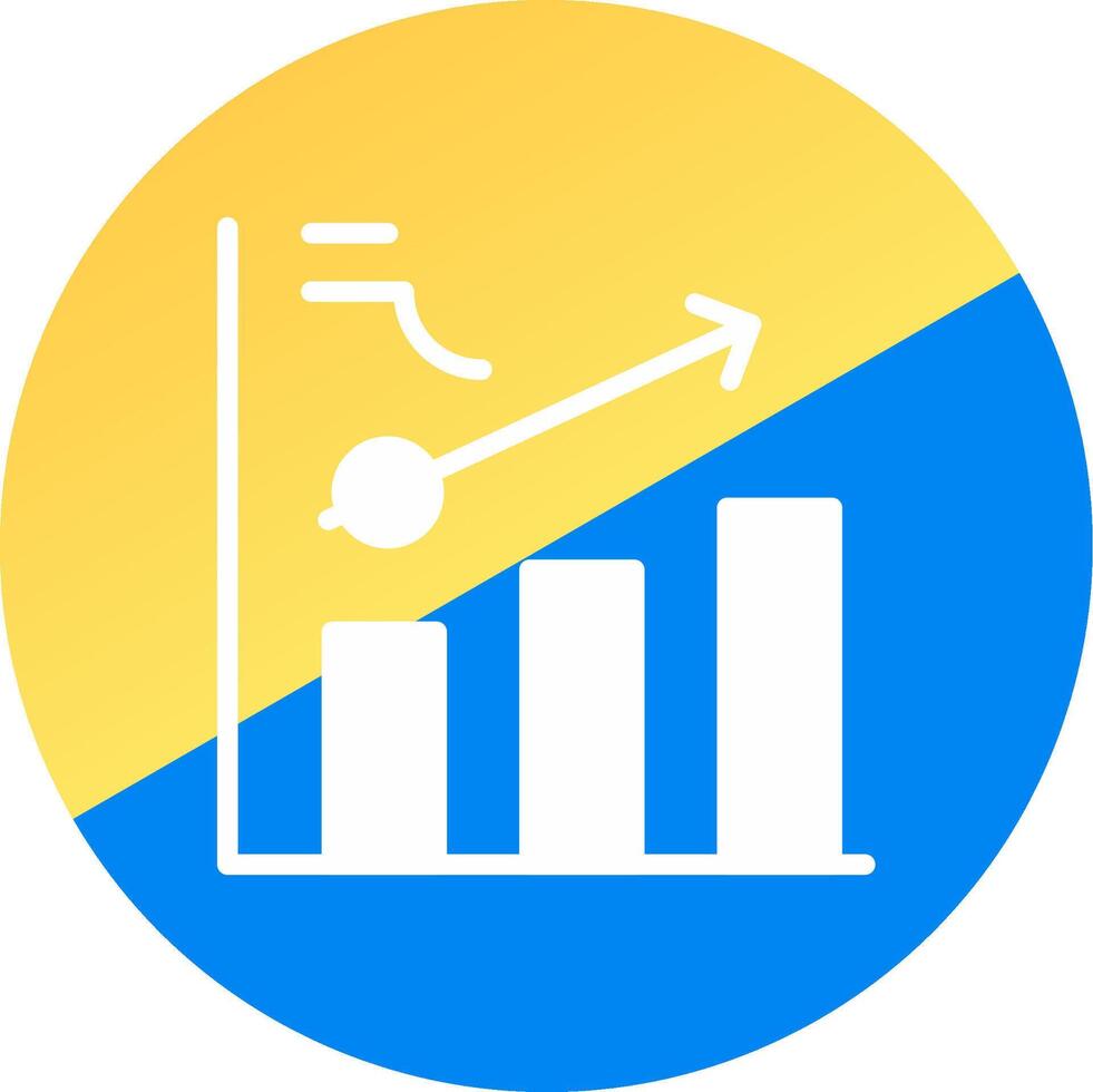 Clustered Bar Creative Icon Design vector