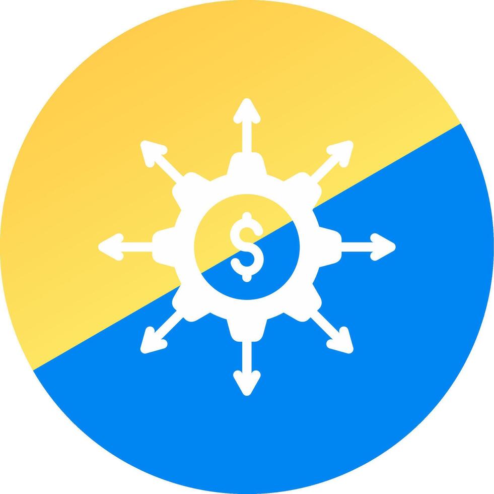 Crowdfunding Portal Creative Icon Design vector