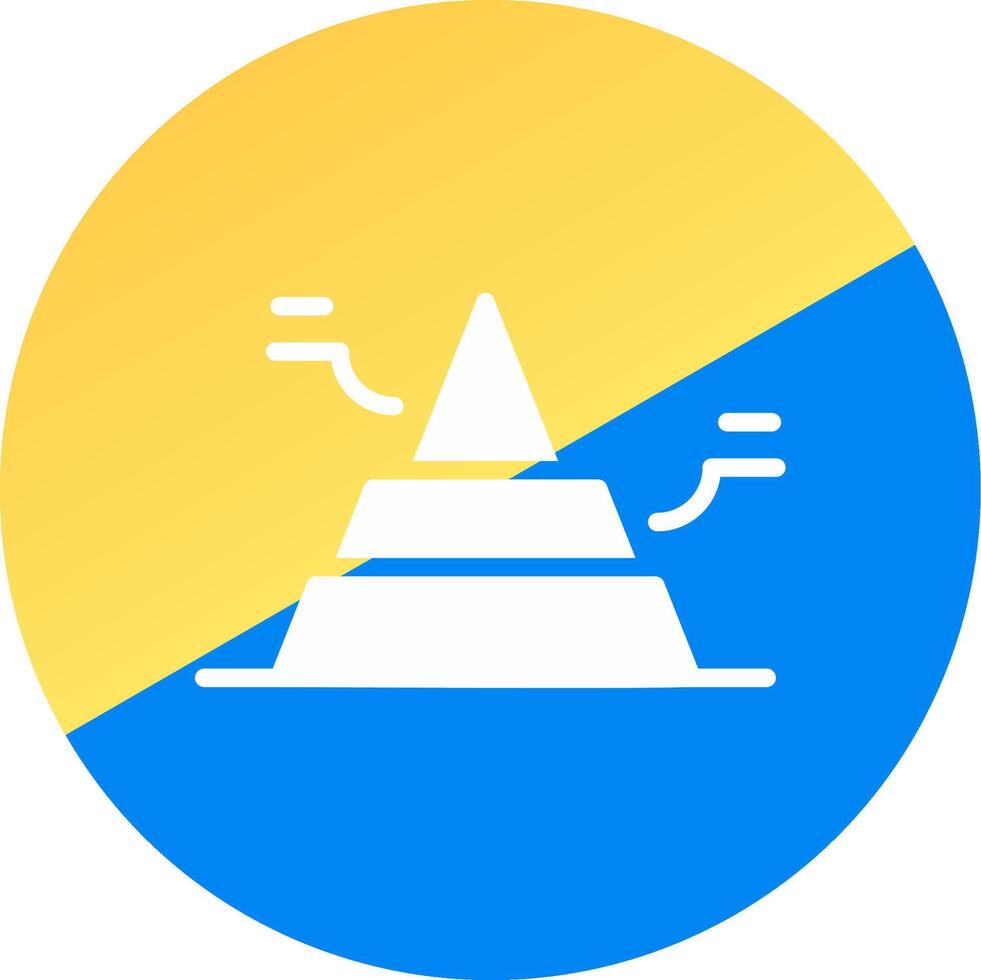 Basic Pyramid Creative Icon Design vector