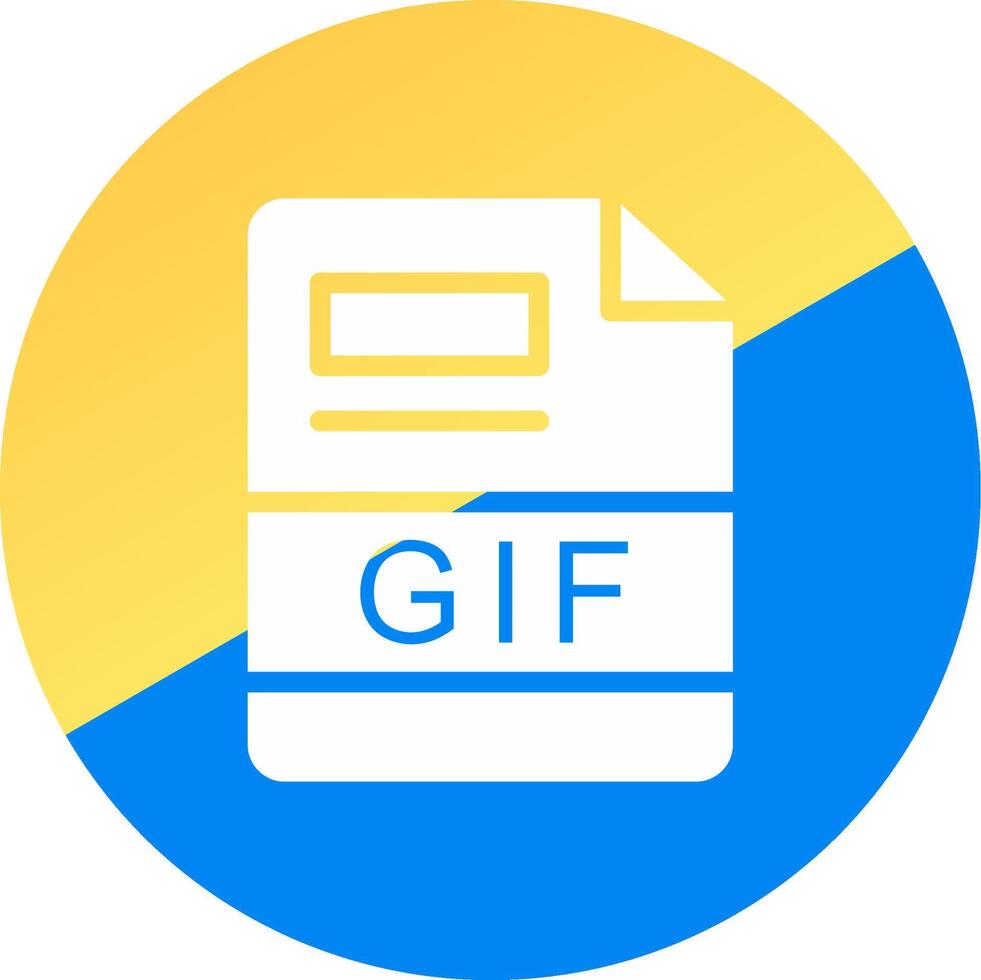 GIF Creative Icon Design vector