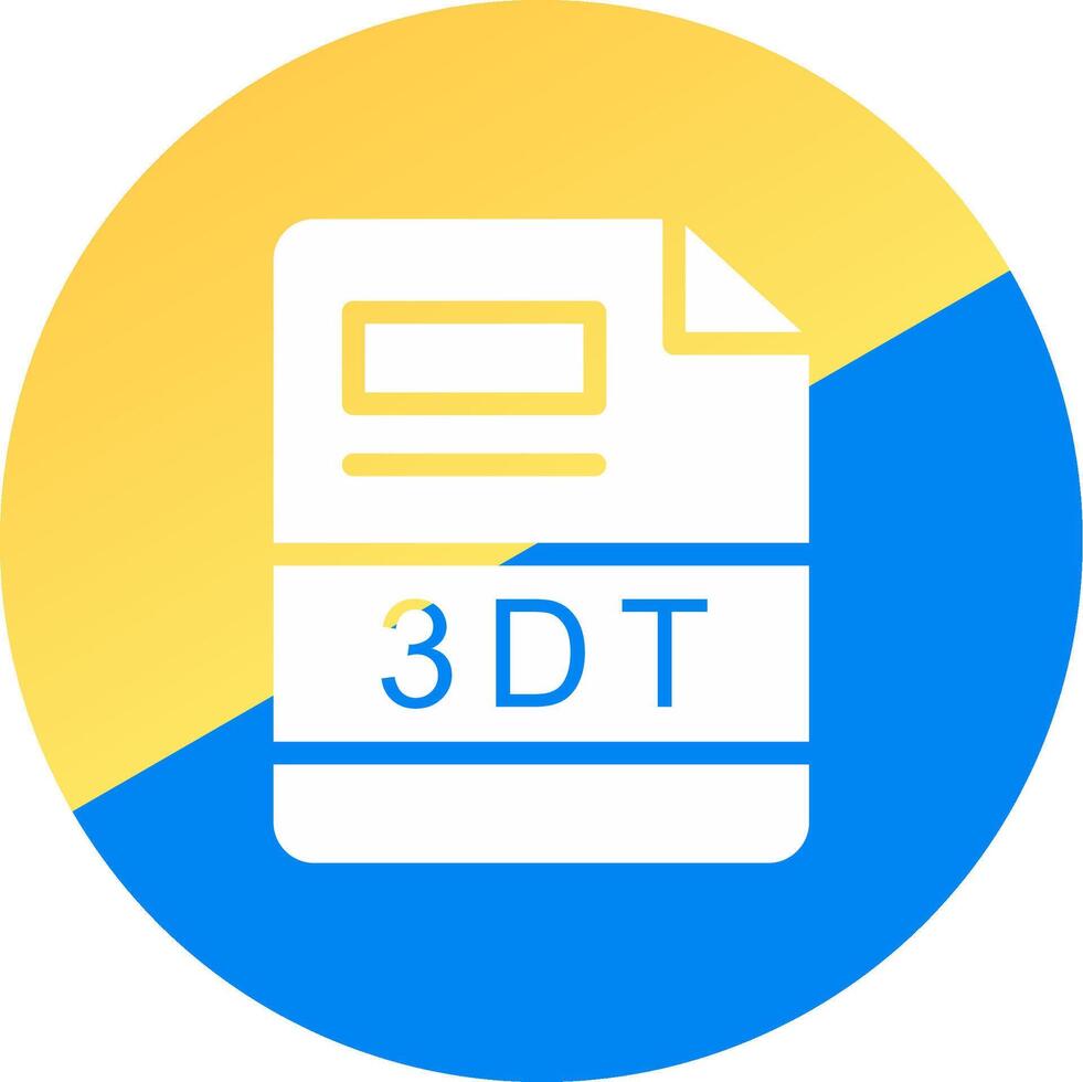 3DT Creative Icon Design vector