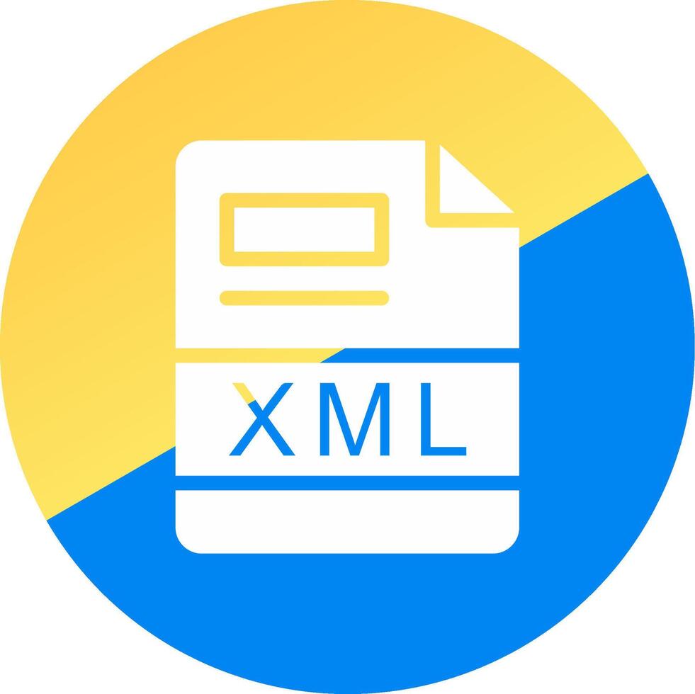 XML Creative Icon Design vector