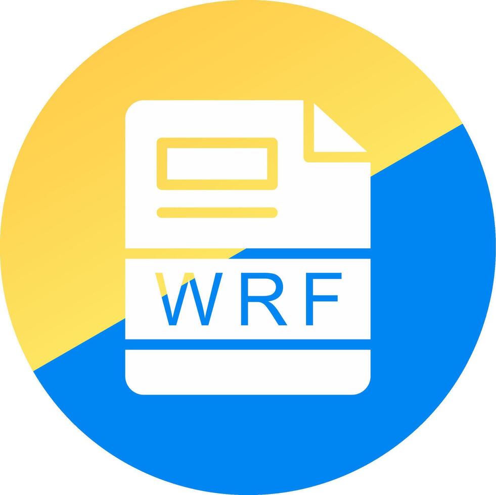 WRF Creative Icon Design vector