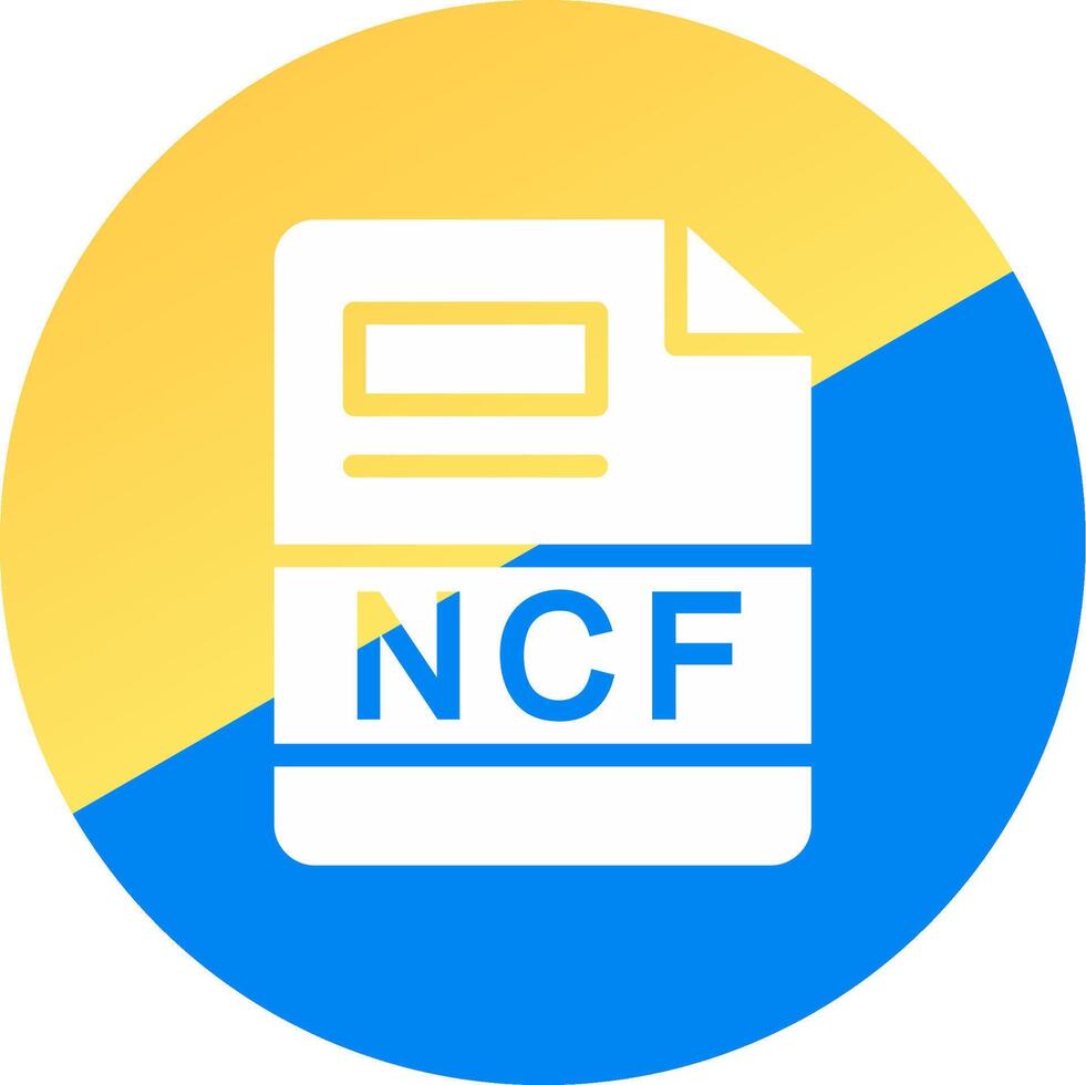 ncf creativo icono diseño vector