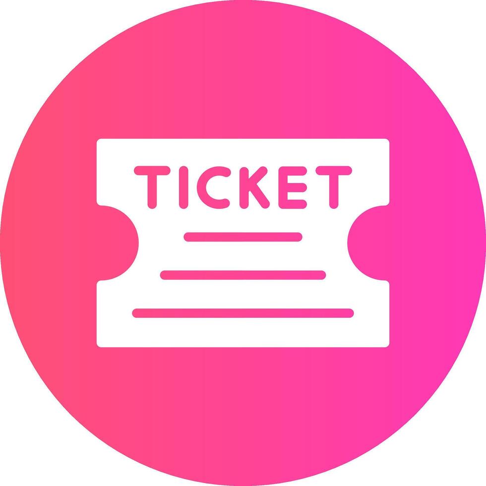 Ticket Creative Icon Design vector