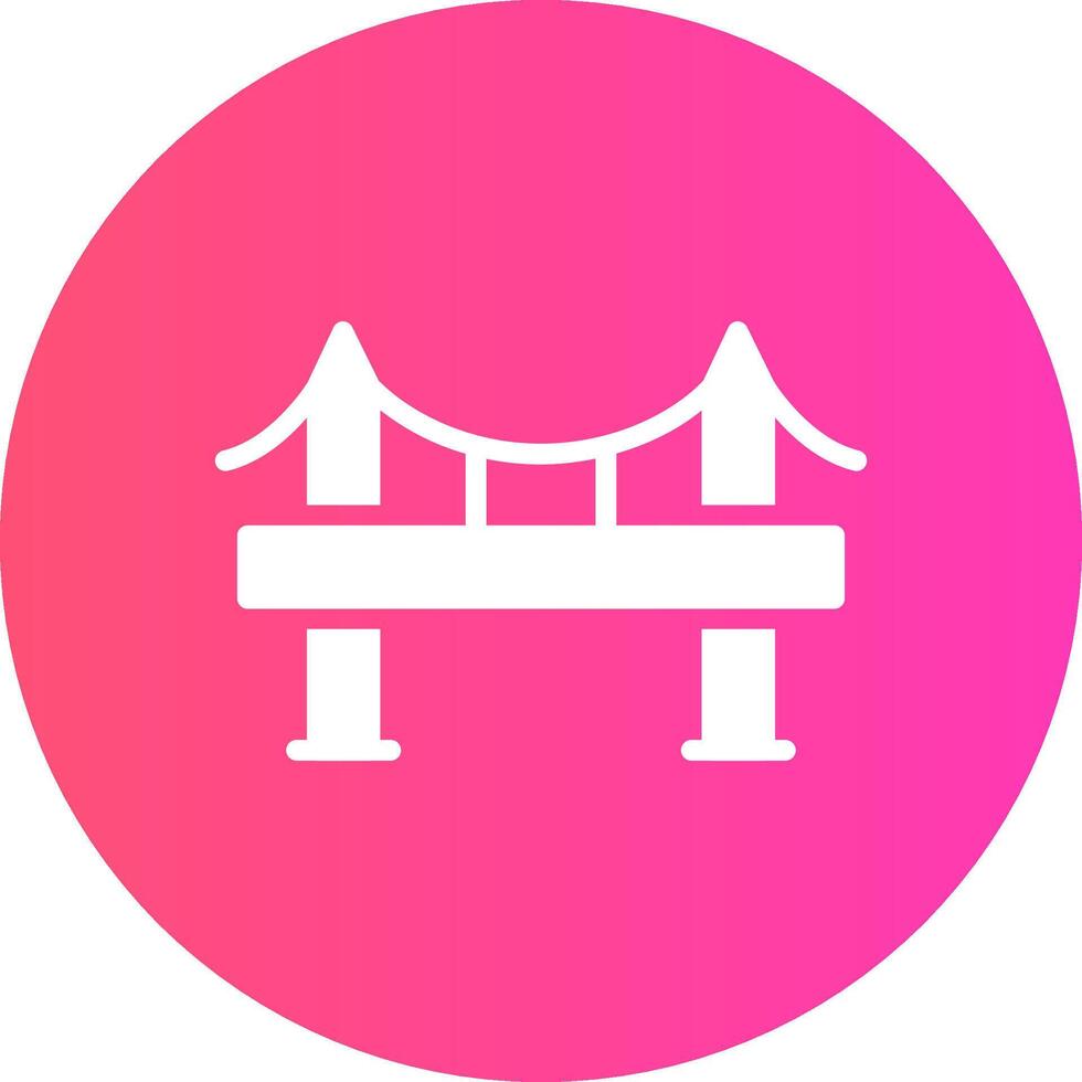 diseño de icono creativo de puente vector