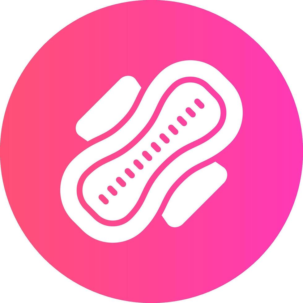 Sanitary Napkin Creative Icon Design vector