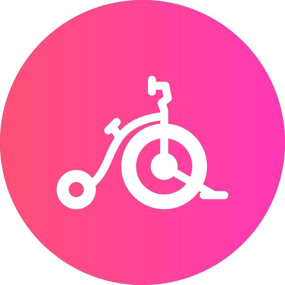 diseño de icono creativo de bicicleta de circo vector