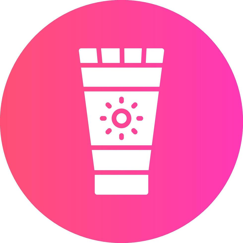 Sunscreen Creative Icon Design vector