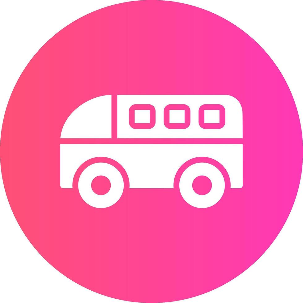 Minivan Creative Icon Design vector