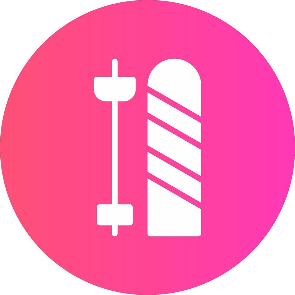 Skis Creative Icon Design vector