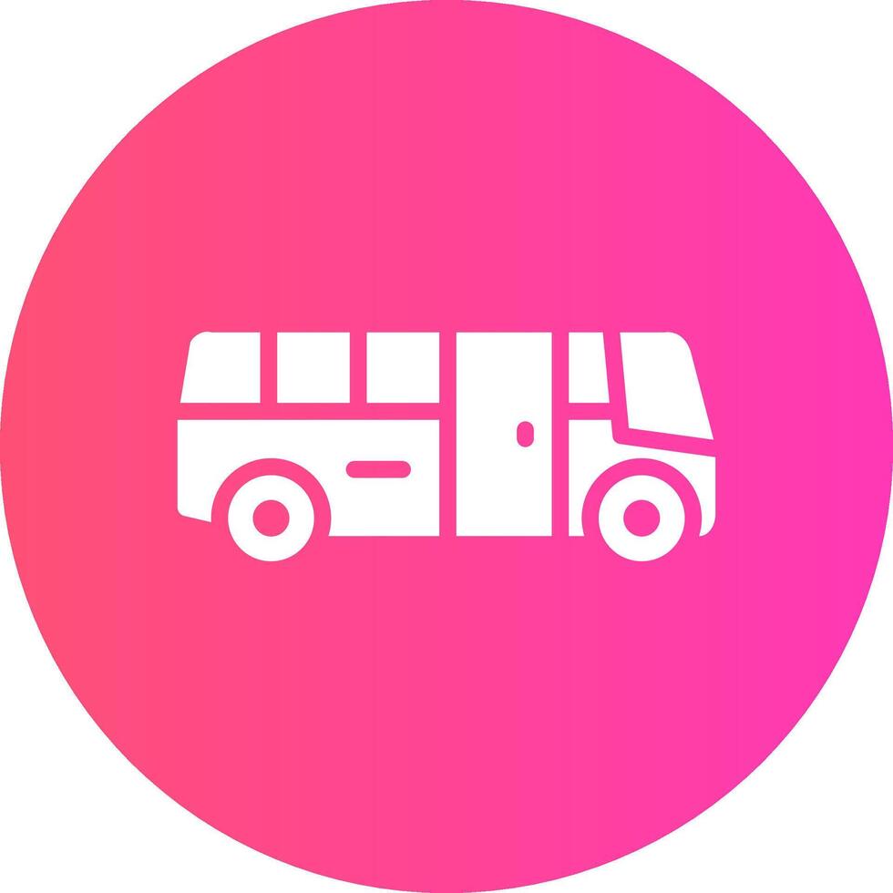 School Bus Creative Icon Design vector