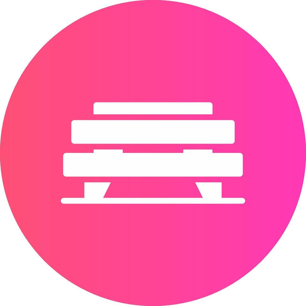 Bench Creative Icon Design vector