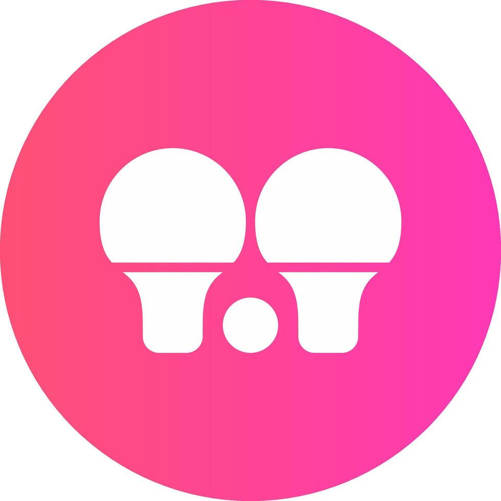 Ping Pong Creative Icon Design vector