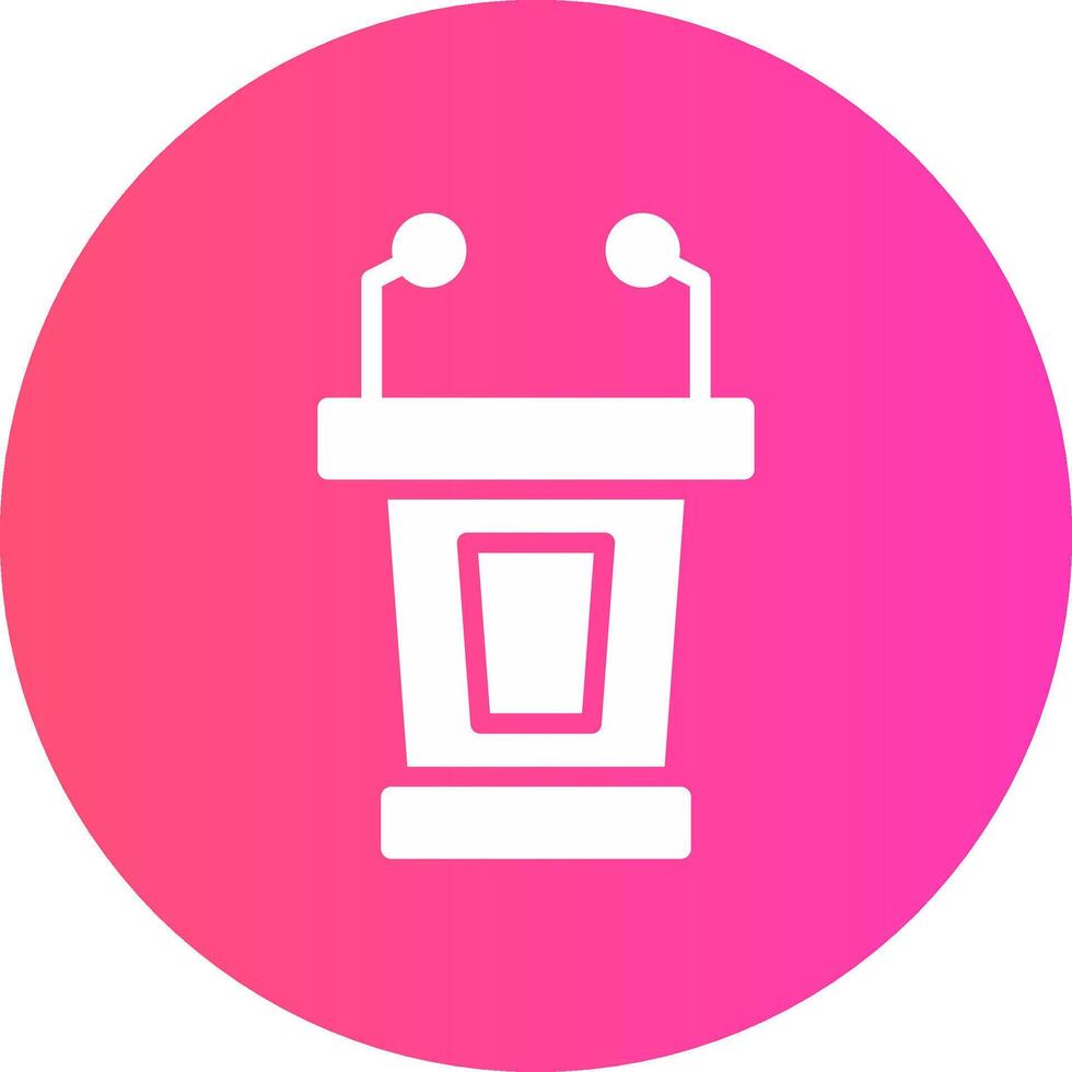 Lectern Creative Icon Design vector