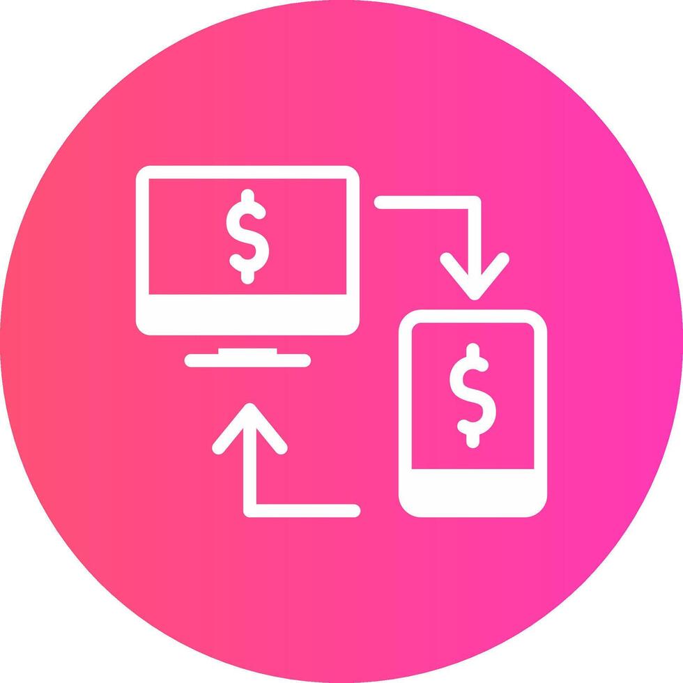 Online Transfer Creative Icon Design vector