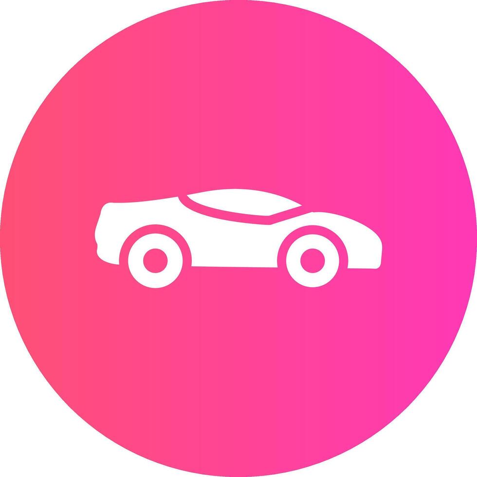 Sports Car Creative Icon Design vector